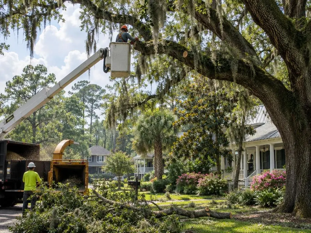 Live Oak Pruning in Mobile, AL